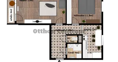 Apartamento 2 habitaciones en Szekesfehervari jaras, Hungría