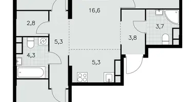 Wohnung 4 zimmer in Südwestlicher Verwaltungsbezirk, Russland