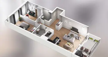 Apartamento 3 habitaciones en Poznan, Polonia