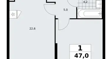 Apartamento 1 habitación en poselenie Sosenskoe, Rusia