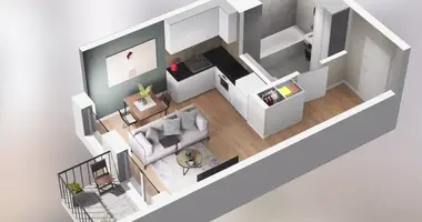 Apartamento 1 habitación en Poznan, Polonia