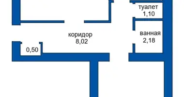 Квартира 2 комнаты в Борисов, Беларусь