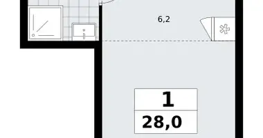 Appartement 1 chambre dans Kommunarka, Russie