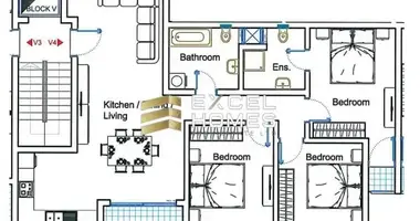 Apartamento 3 habitaciones en Luqa, Malta