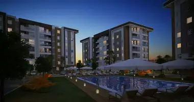 Квартира 2 комнаты с бассейном, с видом на горы, с сауной в Средиземноморский регион, Турция