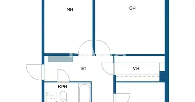 Квартира 3 комнаты в Нокиа, Финляндия