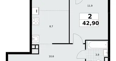 Appartement 2 chambres dans Postnikovo, Fédération de Russie