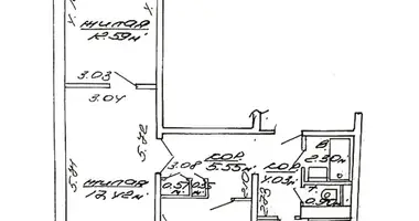 Apartamento 3 habitaciones en Minsk, Bielorrusia