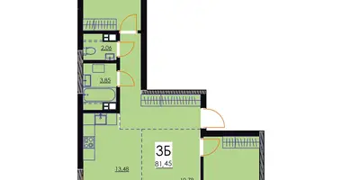 Wohnung 3 zimmer in Minsk, Belarus