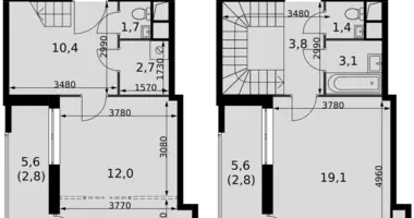 Appartement 2 chambres dans Razvilka, Fédération de Russie