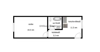 Apartamento 1 habitación en Kisvarda, Hungría