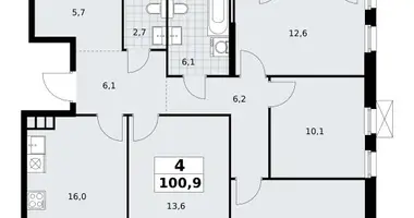 Appartement 4 chambres dans South-Western Administrative Okrug, Fédération de Russie