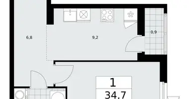 Appartement 1 chambre dans poselenie Sosenskoe, Fédération de Russie