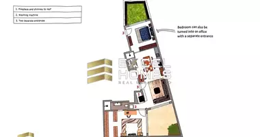 Mieszkanie 2 pokoi w Ta Xbiex, Malta