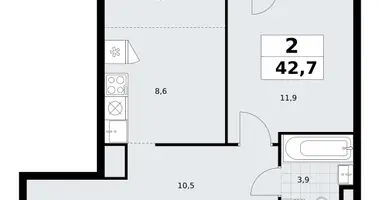 Apartamento 2 habitaciones en Postnikovo, Rusia