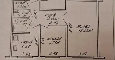 Wohnung 2 zimmer in Minsk, Weißrussland