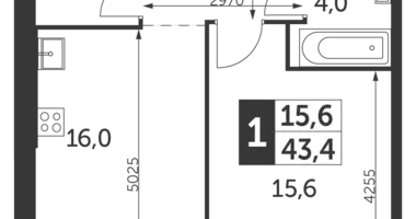 2 room apartment in Konkovo District, Russia