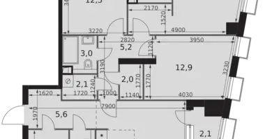 Wohnung 4 zimmer in Nordwestlicher Verwaltungsbezirk, Russland