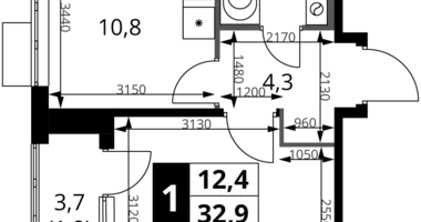 Appartement 1 chambre dans Khimki, Fédération de Russie