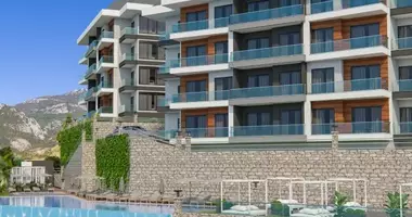 Wohnung 1 Schlafzimmer mit Parkplatz, mit Pool, mit terrassa in Alanya, Türkei