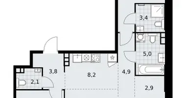 Wohnung 4 zimmer in Südwestlicher Verwaltungsbezirk, Russland