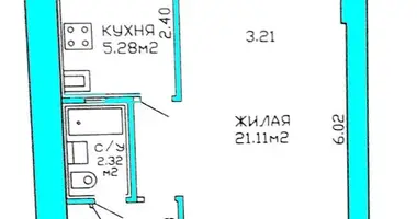 Mieszkanie 1 pokój w Mińsk, Białoruś