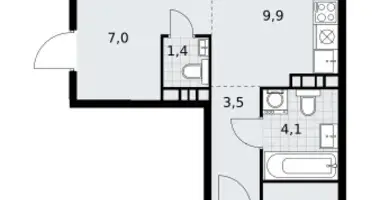 3 room apartment in Vnukovo, Russia