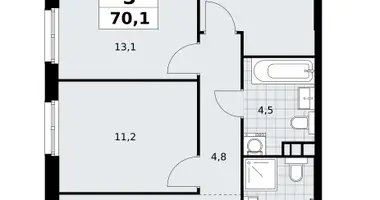 Apartamento 3 habitaciones en South-Western Administrative Okrug, Rusia