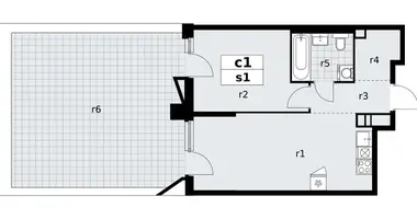 Wohnung 1 zimmer in poselenie Sosenskoe, Russland