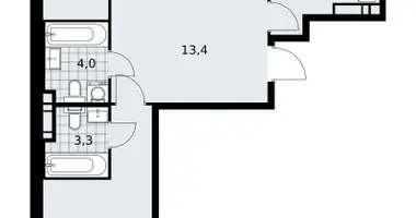 Apartamento 3 habitaciones en poselenie Sosenskoe, Rusia