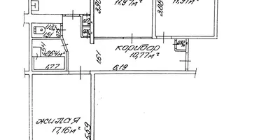 Apartamento 3 habitaciones en Gómel, Bielorrusia