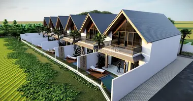 Villa 2 bedrooms with Balcony, with Furnitured, with Air conditioner in Canggu, Indonesia