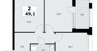 Appartement 2 chambres dans poselenie Sosenskoe, Fédération de Russie