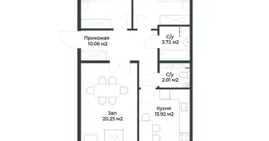 Квартира 3 комнаты в Ташкент, Узбекистан