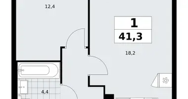Apartamento 1 habitación en Kommunarka, Rusia