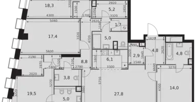 Wohnung 5 zimmer in Nordwestlicher Verwaltungsbezirk, Russland