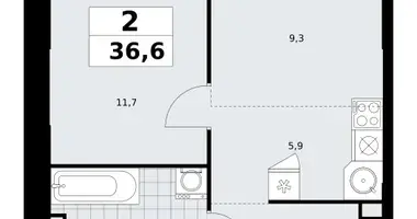 Apartamento 2 habitaciones en South-Western Administrative Okrug, Rusia