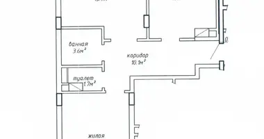2 room apartment in Minsk, Belarus