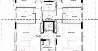 Apartamento 2 habitaciones en Larnaca, Chipre