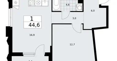 Apartamento 1 habitación en Troitsk, Rusia