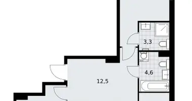 Mieszkanie 3 pokoi w Troick, Rosja
