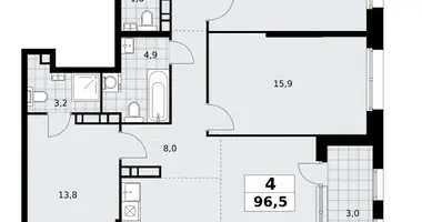 Appartement 4 chambres dans poselenie Sosenskoe, Fédération de Russie