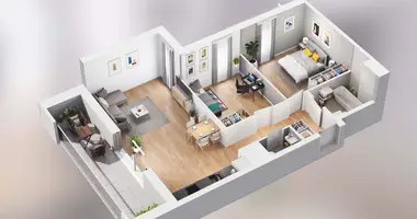 Apartamento 3 habitaciones en Poznan, Polonia