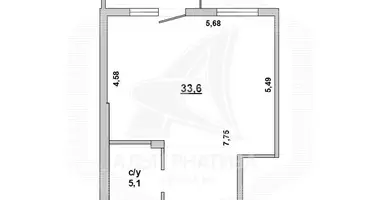 Apartamento 1 habitación en Brest, Bielorrusia