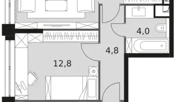 Wohnung 3 zimmer in Nordwestlicher Verwaltungsbezirk, Russland