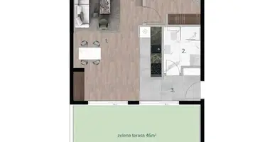 Appartement 1 chambre dans Bjelisi, Monténégro