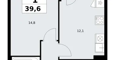 Wohnung 1 zimmer in Kommunarka, Russland