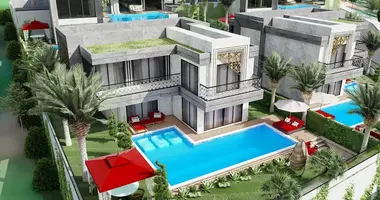 Villa 6 Zimmer mit Balkon, mit Klimaanlage, mit Meerblick in Mahmutlar, Türkei