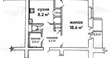 1 room apartment in Aliachnovicki sielski Saviet, Belarus