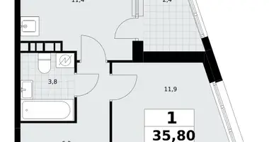 Appartement 1 chambre dans Postnikovo, Fédération de Russie